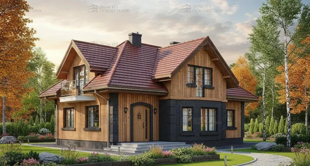 Проект Двухэтажный дом 14 на 18, 229 м2