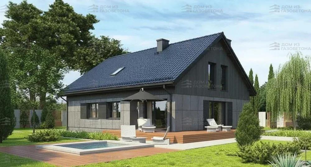 Проект Двухэтажный дом 14 на 14, 219 м2