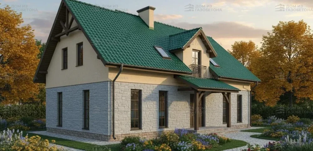 Проект Двухэтажный дом 16 на 9, 201 м2