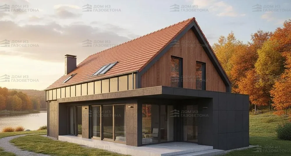 Проект Двухэтажный дом 17 на 9, 184 м2