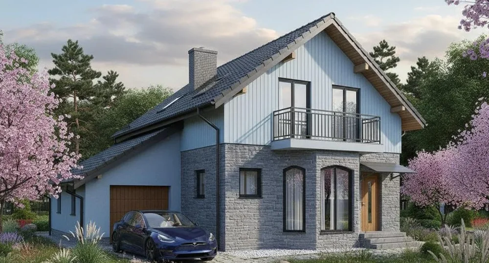 Проект Двухэтажный дом 11 на 12, 216 м2