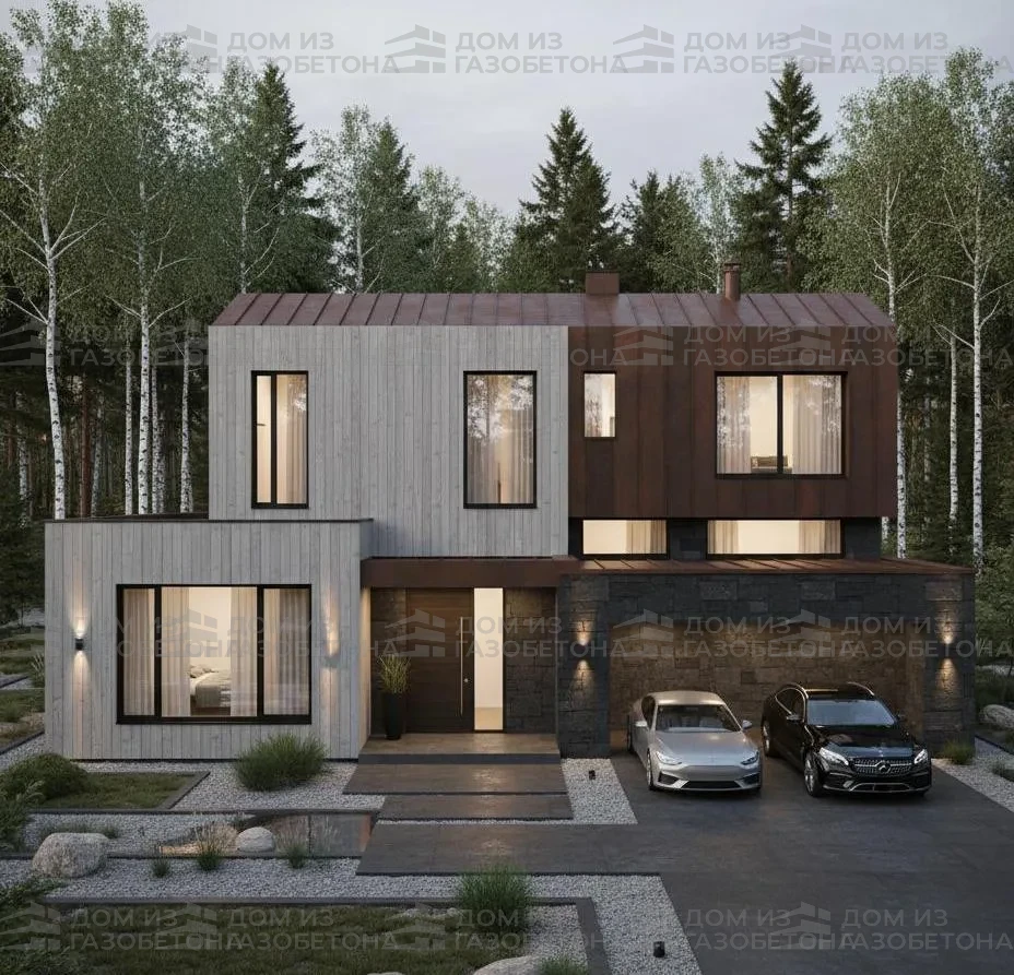 Проект Двухэтажный дом 13 на 17, 141 м2