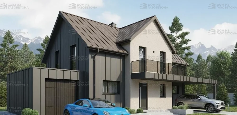 Проект Двухэтажный дом 14 на 12, 226 м2