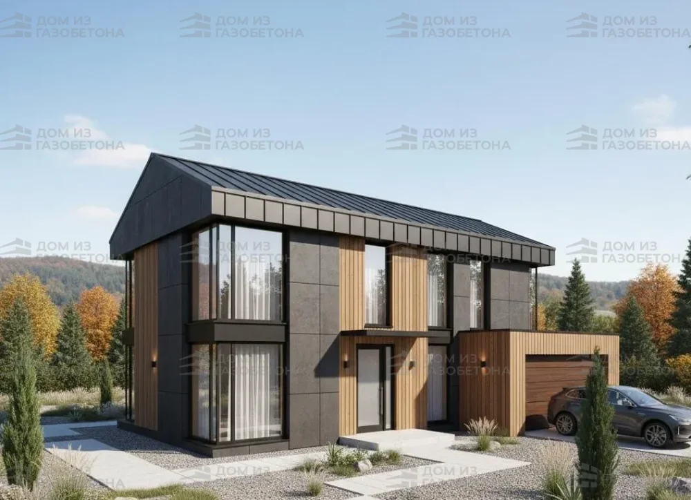 Проект Двухэтажный дом 14 на 13, 221 м2