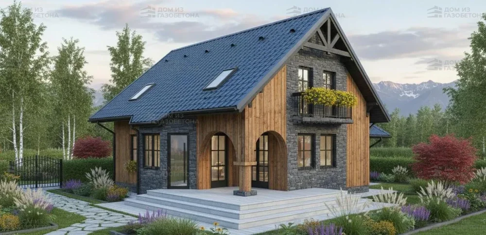 Проект Двухэтажный дом 15 на 11, 215 м2