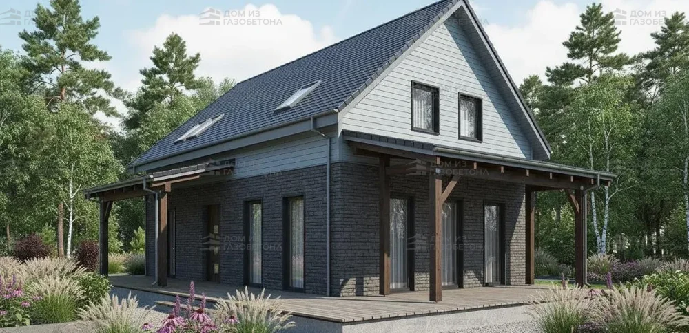 Проект Двухэтажный дом 15 на 13, 174 м2