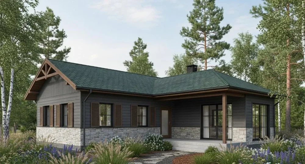 Проект Одноэтажный дом 9 на 14, 82 м2