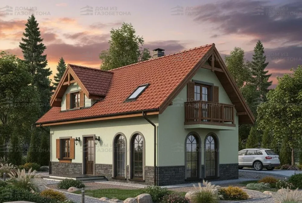 Проект Двухэтажный дом 12 на 13, 132 м2