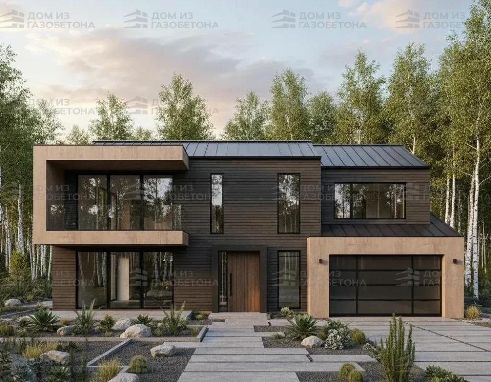 Проект Двухэтажный дом 16 на 19, 240 м2