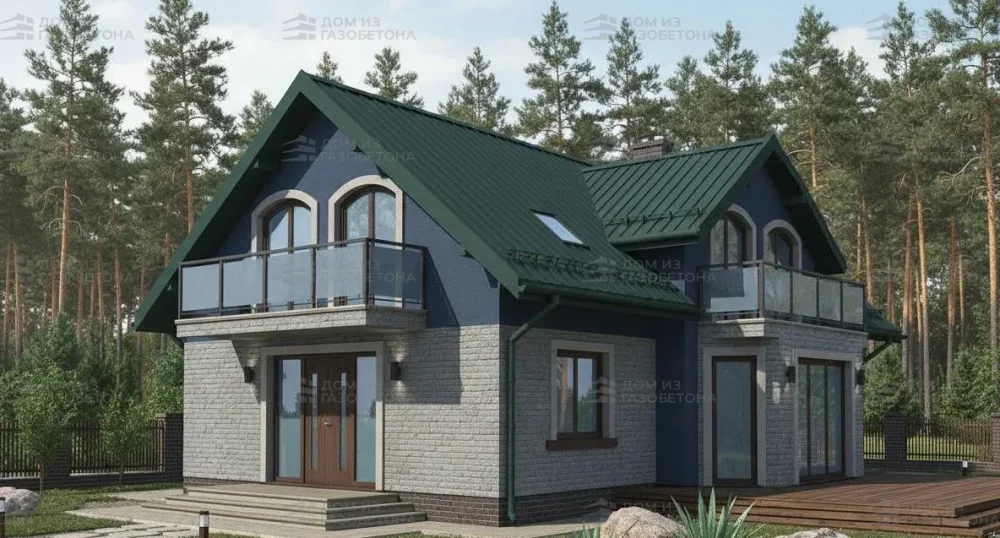 Проект Двухэтажный дом 7 на 15, 194 м2