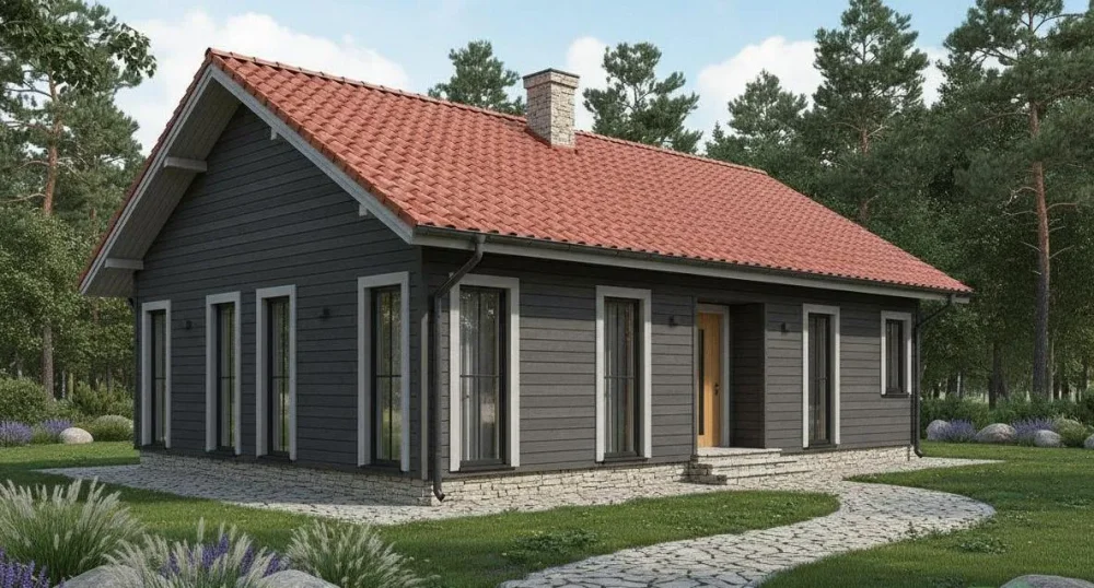 Проект Одноэтажный дом 13 на 9, 85 м2